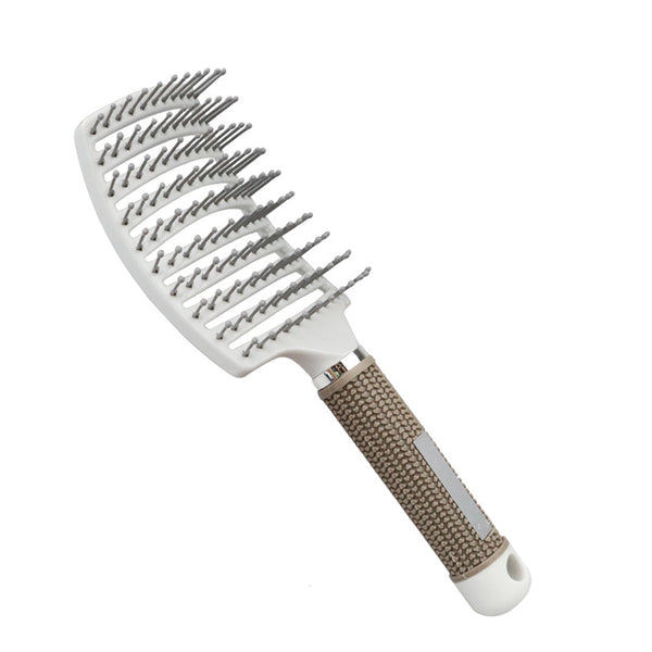 Brosse cheveux démêlante incurvée innovante anti-noeuds