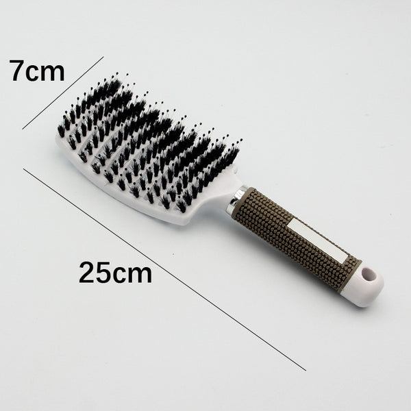Brosse cheveux démêlante incurvée innovante anti-noeuds